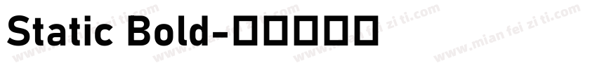 Static Bold字体转换